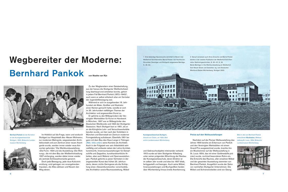 . . . wie Maaike van Rijns Beitrag über den Architekten Werner Pankok (1872-1943), der  eher ein Vertreter des  Jugendstils war, den Deutschen Werkbund und die Stuttgarer Sezession  mitbegründete – und unter anderem auch Dampfschiffe udn Zeppeline ausstattete.