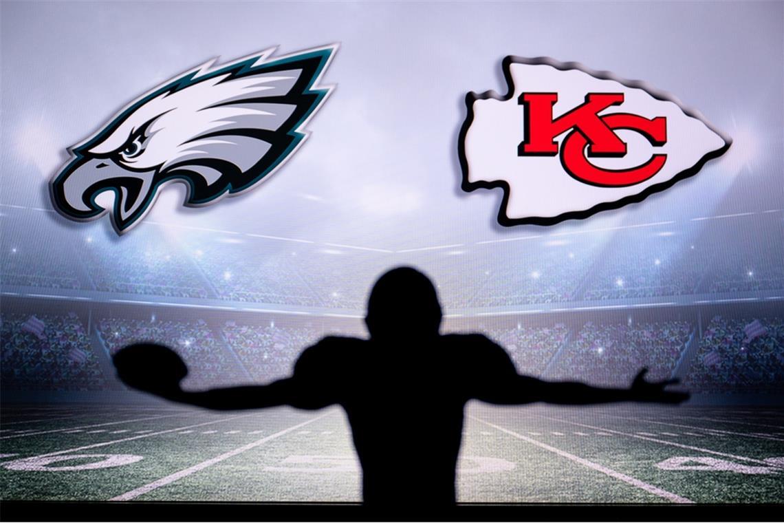 2025 gibt es eine Neuauflage des Super Bowls von 2023: Philadelphia Eagles gegen Kansas City Chiefs.