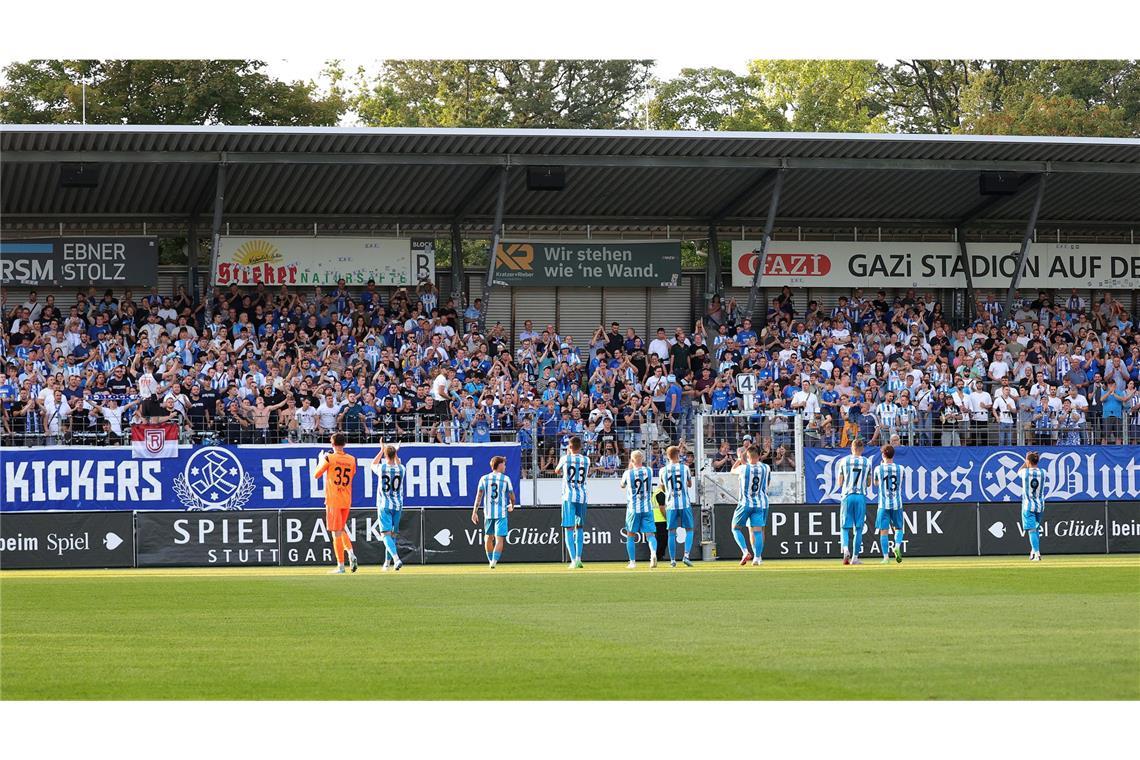 2550 Zuschauer kamen zum Pokalspiel gegen Freiberg ins Gazi-Stadion