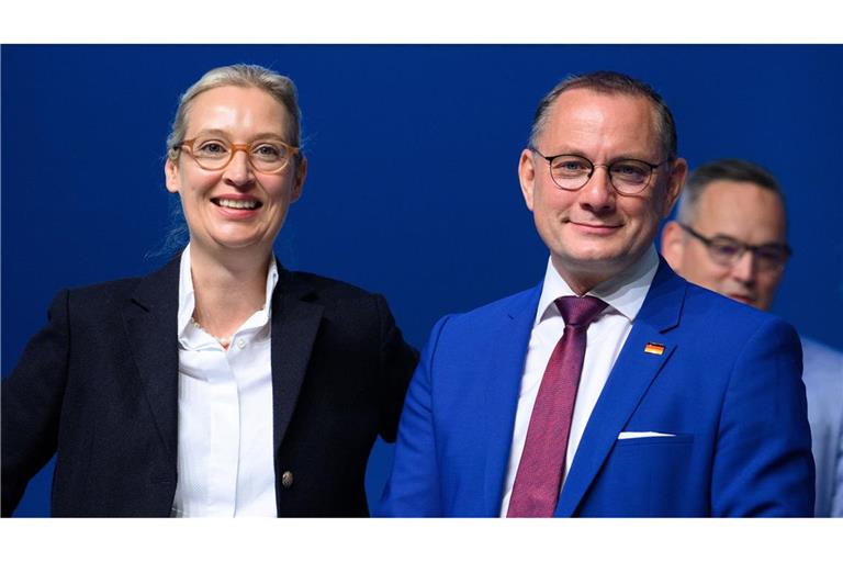 AfD-Chef Tino Chrupalla reist zur Trump-Vereidigung, Kanzlerkandidatin Alice Weidel nicht. (Archivbild)