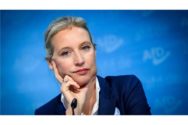 AfD-Chefin Alice Weidel freut sich zwar über den Stimmenzuwachs ihrer Partei bei der Landtagswahl in Brandenburg. Dass eine Regierungsbeteiligung dennoch für die AfD bisher in keinem Bundesland in Sicht ist - anders als für das BSW - sorgt in der AfD-Spitze allerdings nicht für gute Laune.