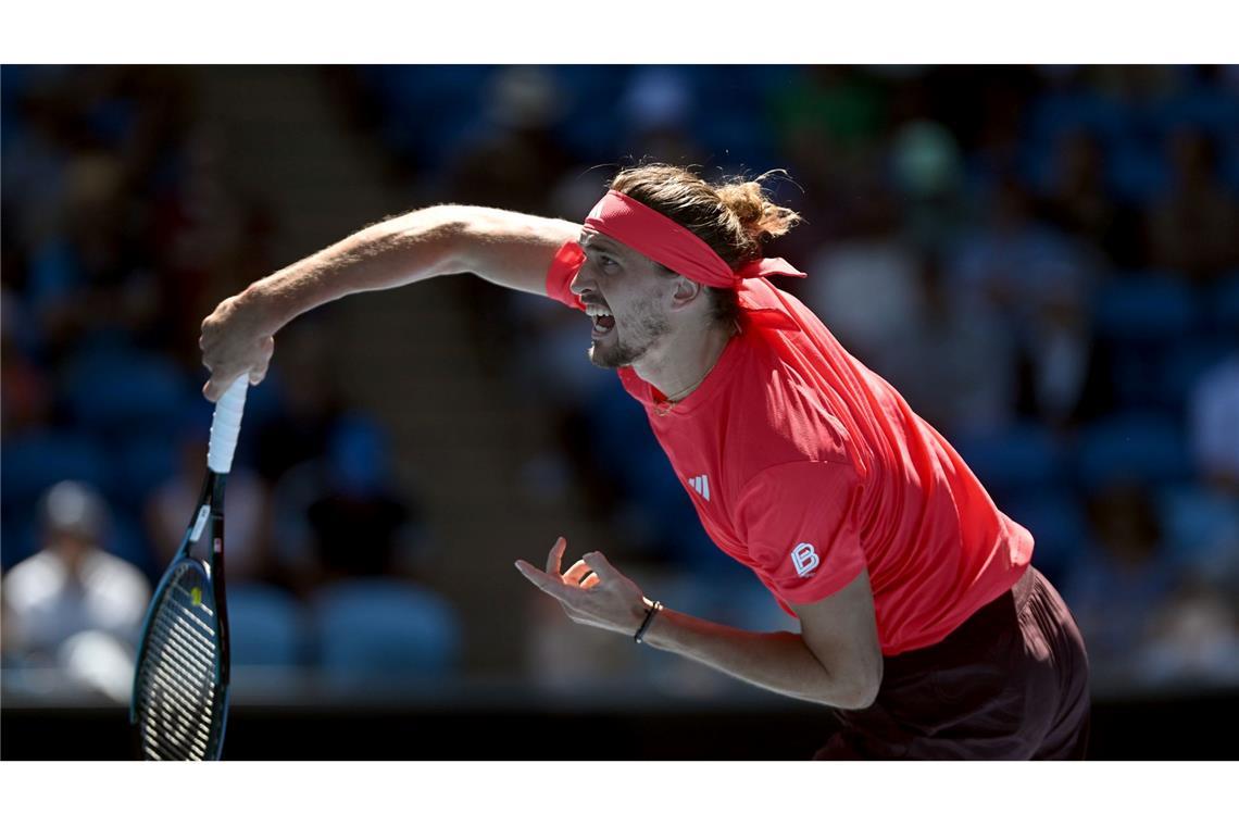 Alexander Zverev kassierte die ersten zwei Breaks im Turnierverlauf.