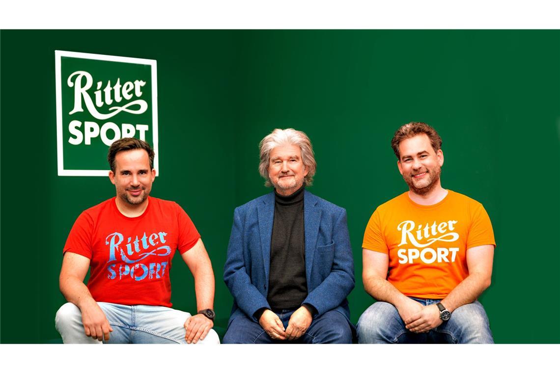 Alfred Ritter (Mitte) mit seinem Neffen Tim Hoppe (links) und seinem Sohn Moritz Ritter (rechts).