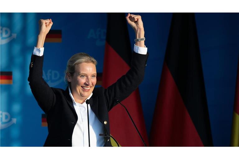 Alice Weidel freut sich über das Abschneiden ihrer Partei bei den Landtagswahlen im Osten. (Archivbild)