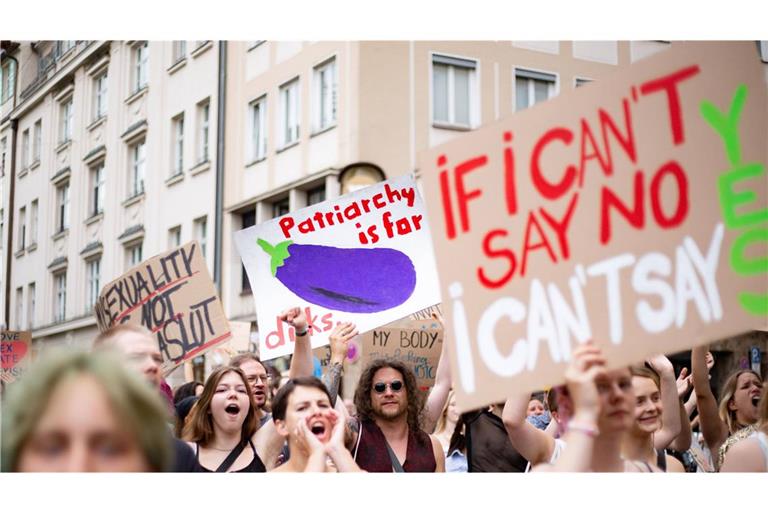 Alljährlicher SlutWalk in München gegen Sexismus, Victim Blaming und sexualisierte Gewalt.