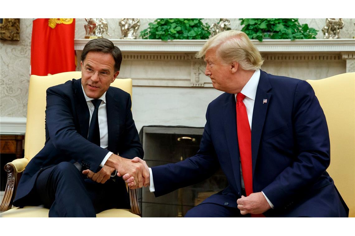 Als niederländischer Regierungschef traf Rutte Trump bereits häufiger. (Archivbild zur Illustration)