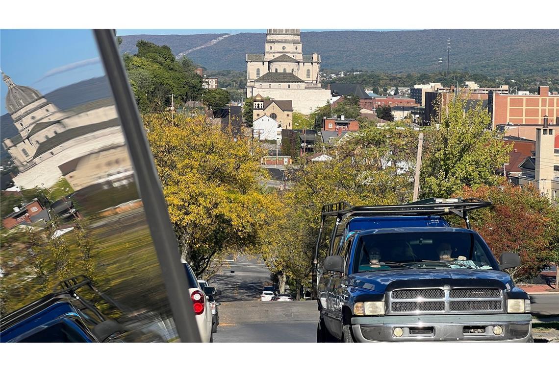 Altoona mit seiner Kathedrale im Hintergrund