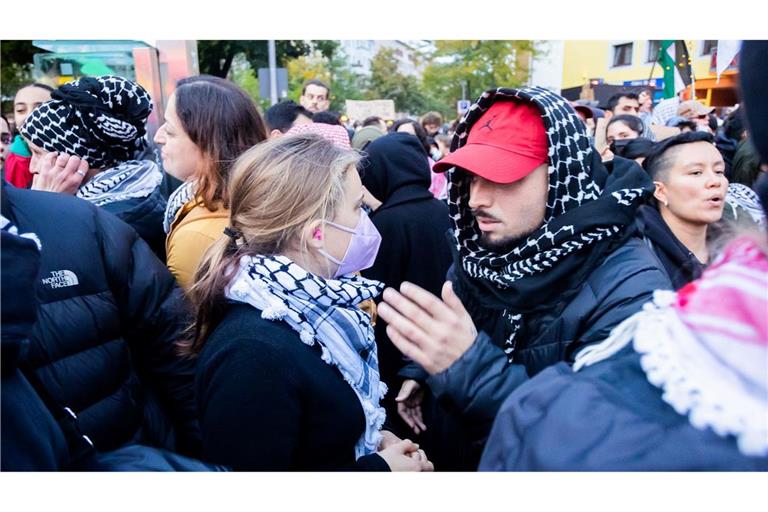 An der propalästinensischen Demo mit dem Titel "Solidarität mit Palästina" nahm auch die schwedische Aktivistin Greta Thunberg teil.