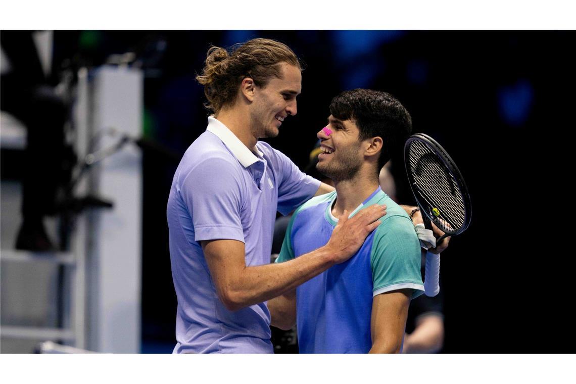 Anders als beim verlorenen French-Open-Finale setzte sich Zverev diesmal gegen Alcaraz durch.