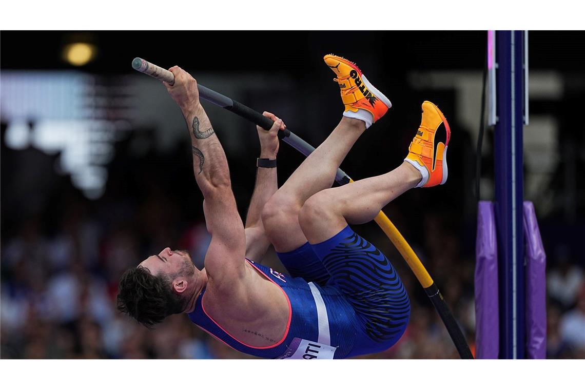 Anthony Ammirati aus Frankreich in Aktion bei den Olympischen Spielen - sein Geschlechtsteil sorgte für Aufmerksamkeit. (Archivbild)