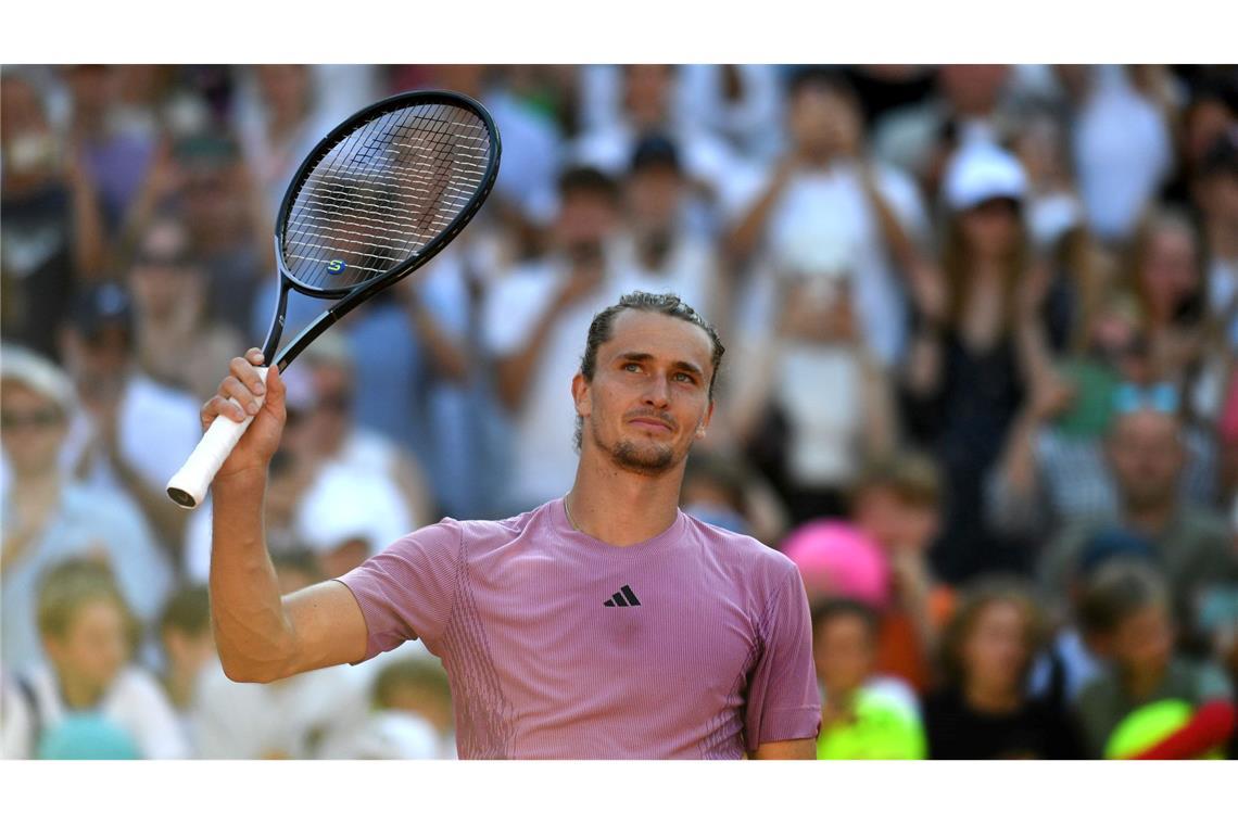 ATP-Tour in Hamburg: Alexander Zverev aus Deutschland schafft es wieder in das Endspiel.