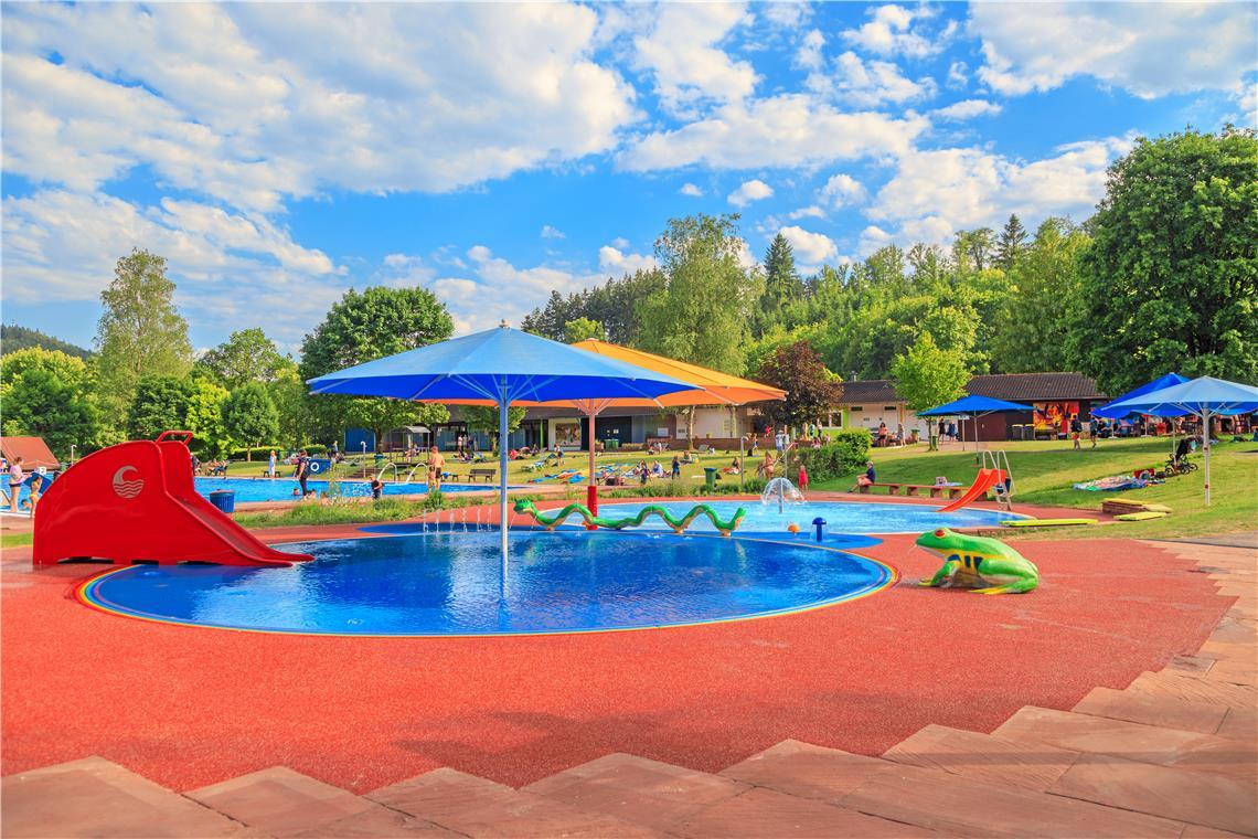 Auch das Kleinkindbecken im Freibad ist umgestaltet worden. Archivfoto: Stefan Bossow