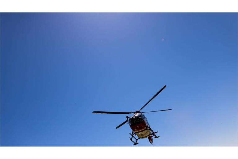 Auch ein Rettungshubschrauber war im Einsatz.