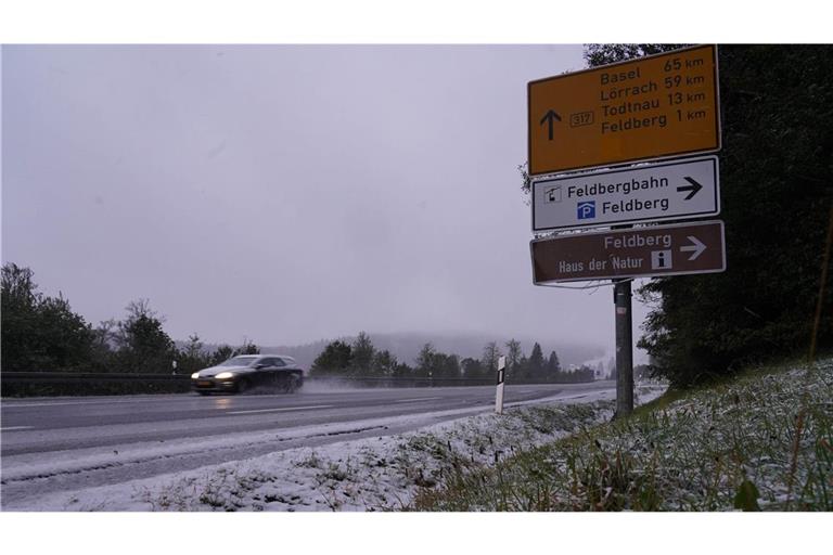 Auf dem Feldberg ist der erste Schnee gefallen (Archivbild).