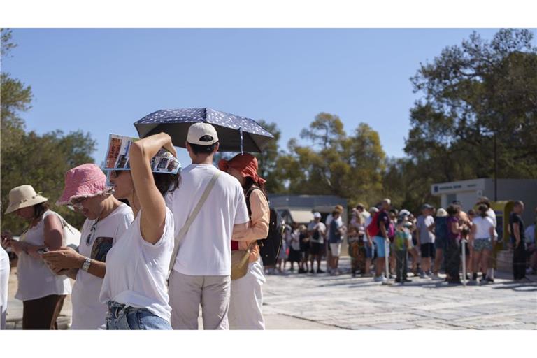 Aufgrund von extremer Hitze wurden die Tore der wohl berühmtesten touristischen Attraktion in Athen geschlossen.