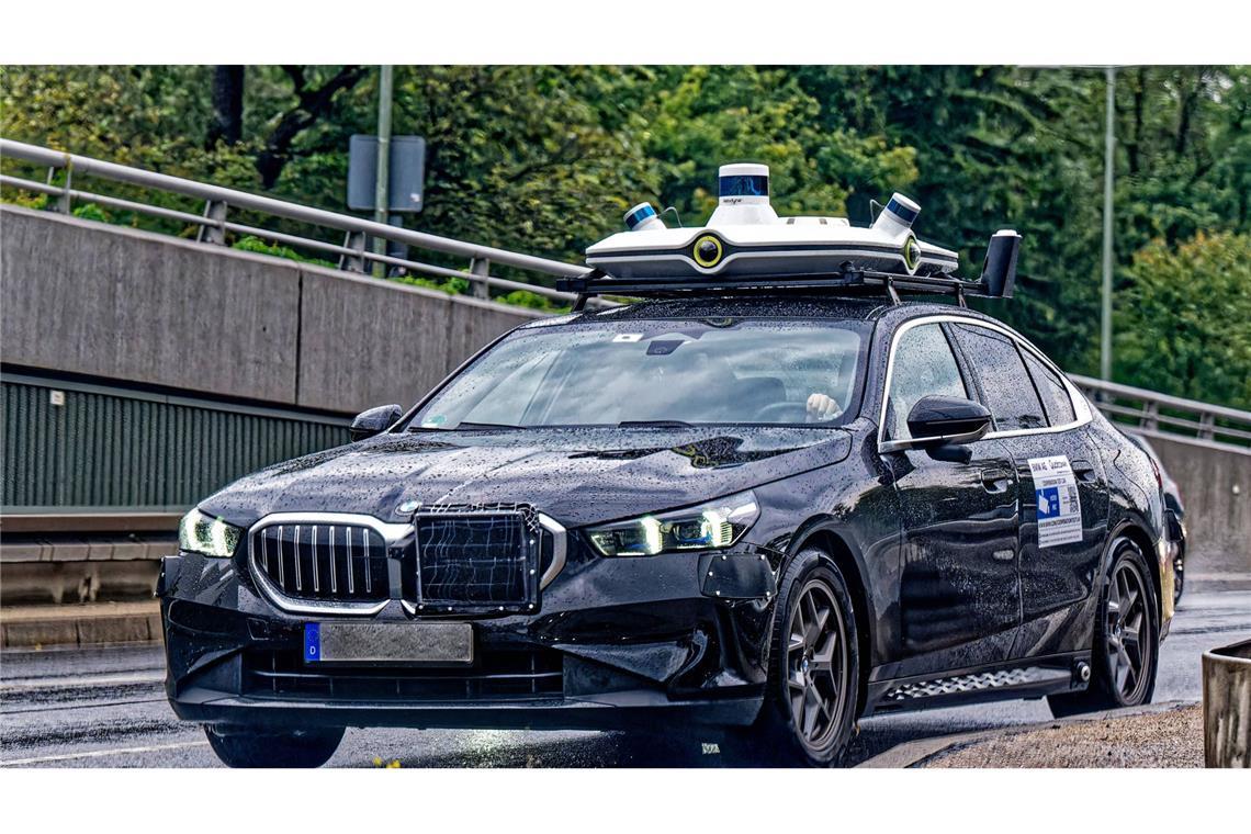 Autofahren in der Zukunft: BMW mit Qualcomm testen das automatisierte Fahren am Mittleren Ring in München.