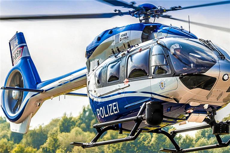 Bei der Fahndung kam ein Hubschrauber zum Einsatz. Symbolfoto: privat