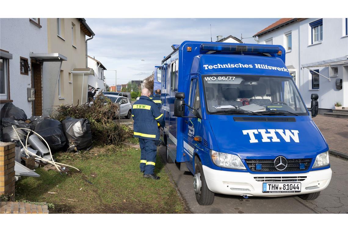 Beschädigtes Haus nach vermutlicher Explosion