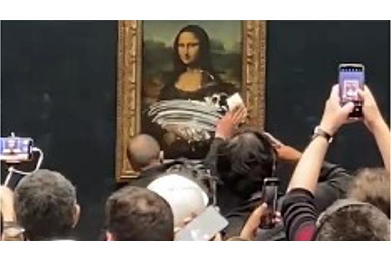 Besucheransturm vor der „Mona Lisa“ im Louvre.