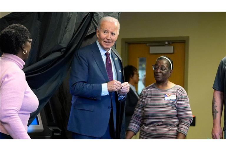 Biden hat seine Stimme bereits abgegeben.