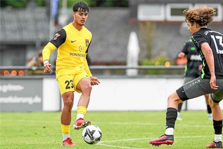 Bislang in jeder Partie von Beginn an für die SG Sonnenhof am Ball: Janis Gesell. Foto: Eibner