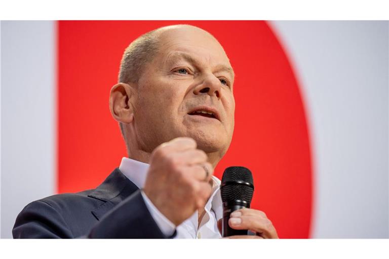 Bundeskanzler Olaf Scholz hofft auf eine geschlossene SPD.