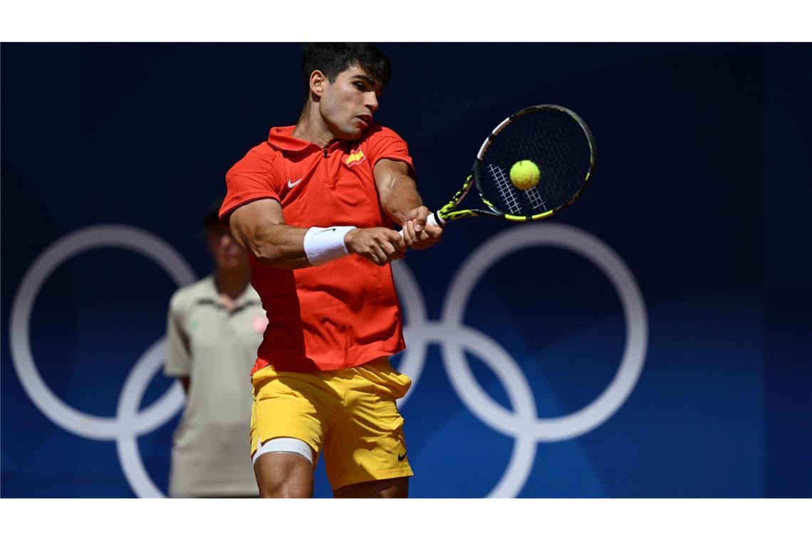 Carlos Alcaraz lieferte sich mit Novak Djokovic ein hochklassiges Olympia-Finale.