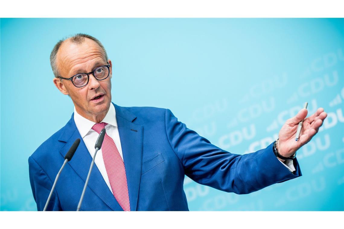 CDU-Chef Friedrich Merz äußerte sich am Dienstag zum Angriff Russlands auf Poltawa. (Archivbild)