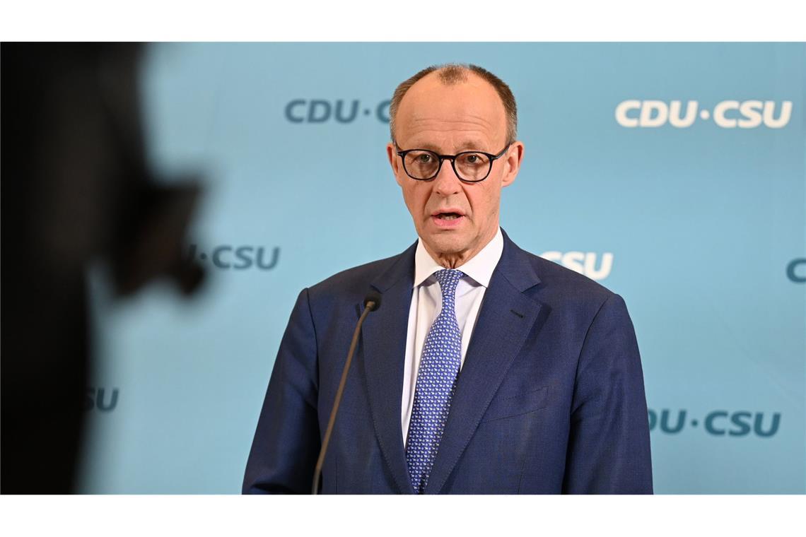 CDU-Chef und Kanzlerkandidat Friedrich Merz