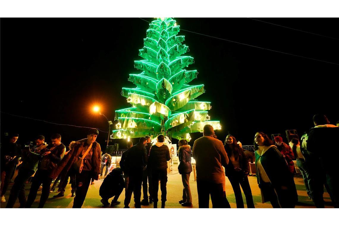 Christen feiern Weihnachten in Syrien.