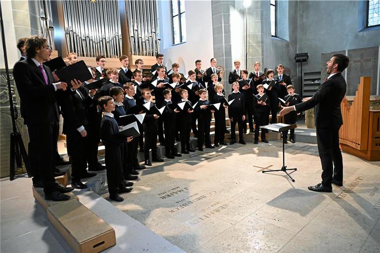 Collegium iuvenum unter der Leitung von Sebastian Kunz wechselt zwischen Lobgesängen und Klageliedern. Foto: Elisabeth Klaper