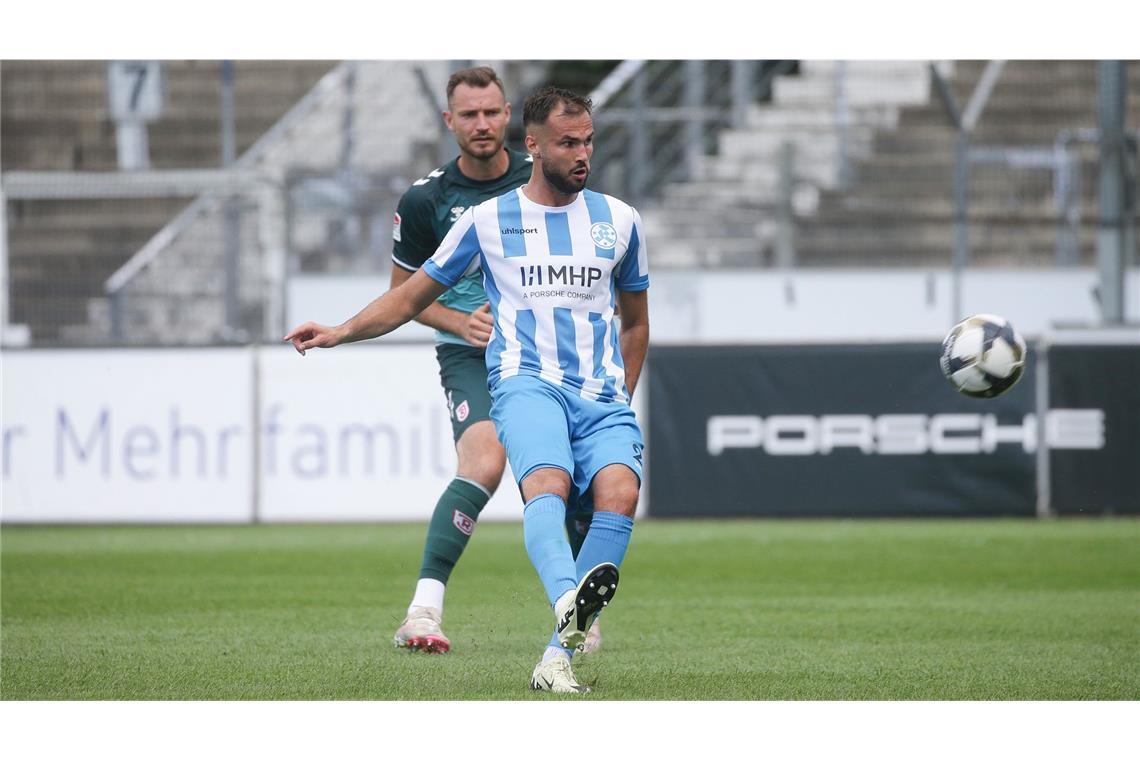 Daniel Kalajdzic schaffte bei den Kickers nicht den Durchbruch – jetzt versucht er sein Glück beim FC 08 Homburg.