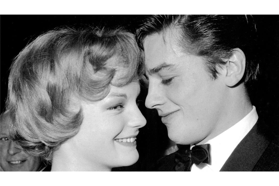 Das Paar Romy Schneider und Alain Delon 1959.