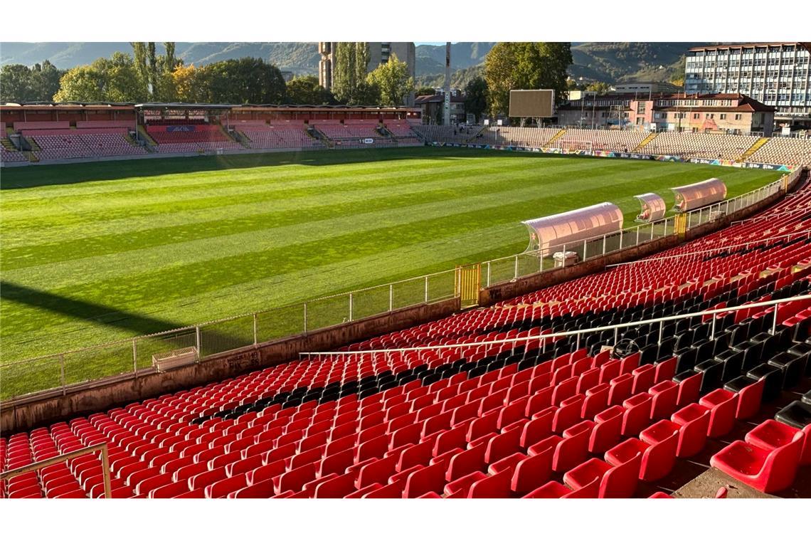 Das Stadion in Zenica: Kleine Bühne für Alexander Nübels größtes Spiel.