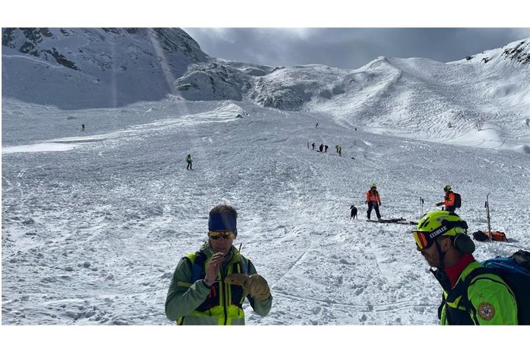 Das Unglück ereignete sich auf dem Presena-Gletscher in der Provinz Trient.