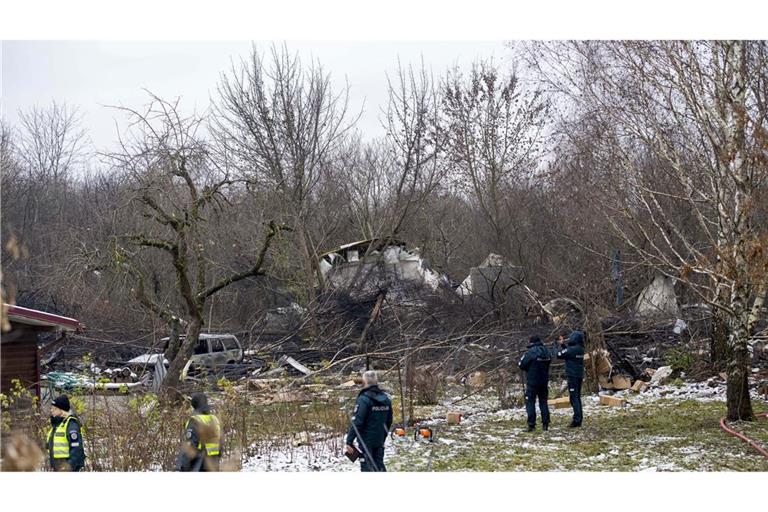 Das Unglück ereignete sich in der Nähe des Flughafens von Vilnius