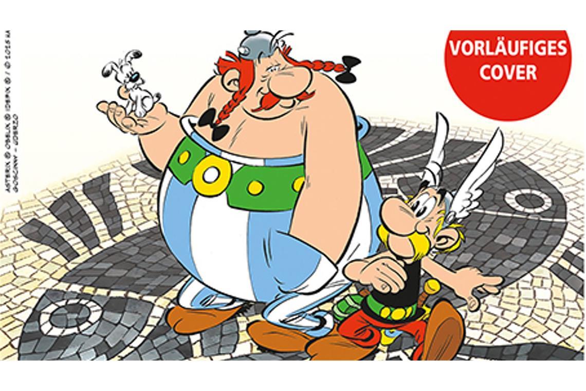 Das vorläufige Cover des neuen Asterix-Bandes.