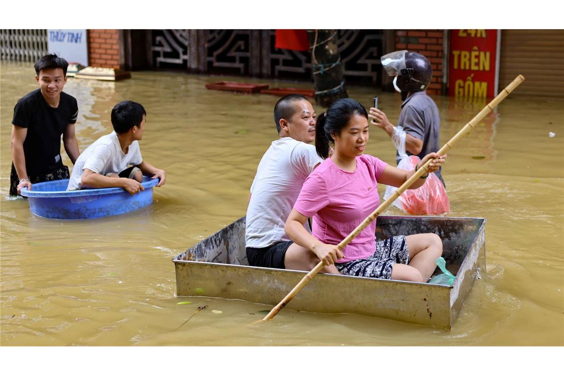 Das Wasser in Vietnam stand teilweise meterhoch (Handout).