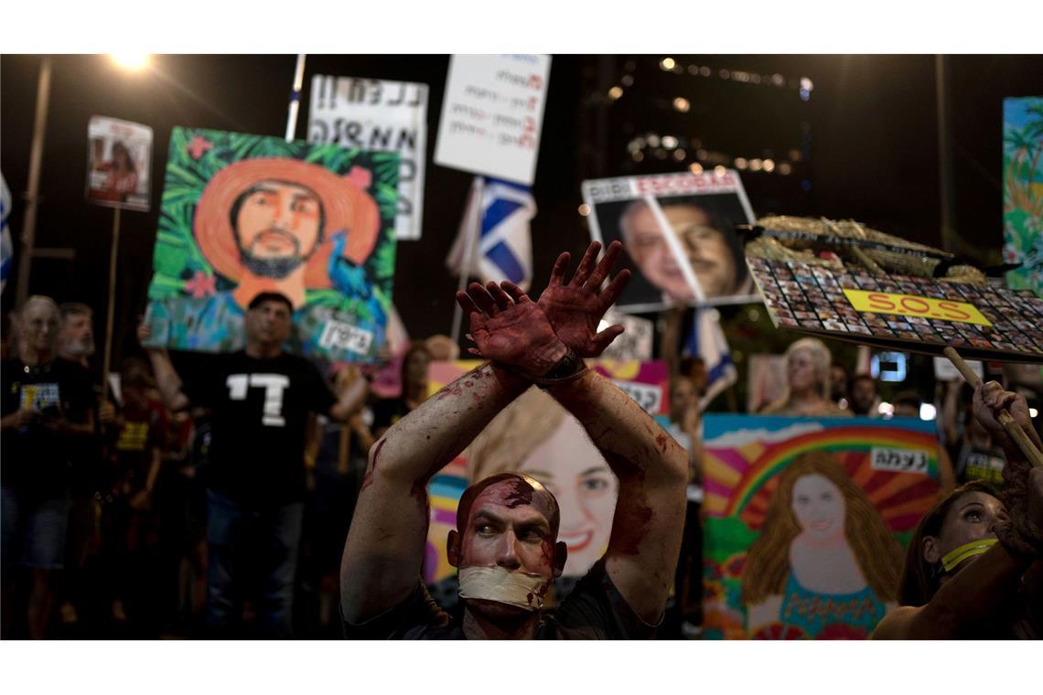 Demonstration für Freilassung von Geiseln in Tel Aviv. (Archivfoto)