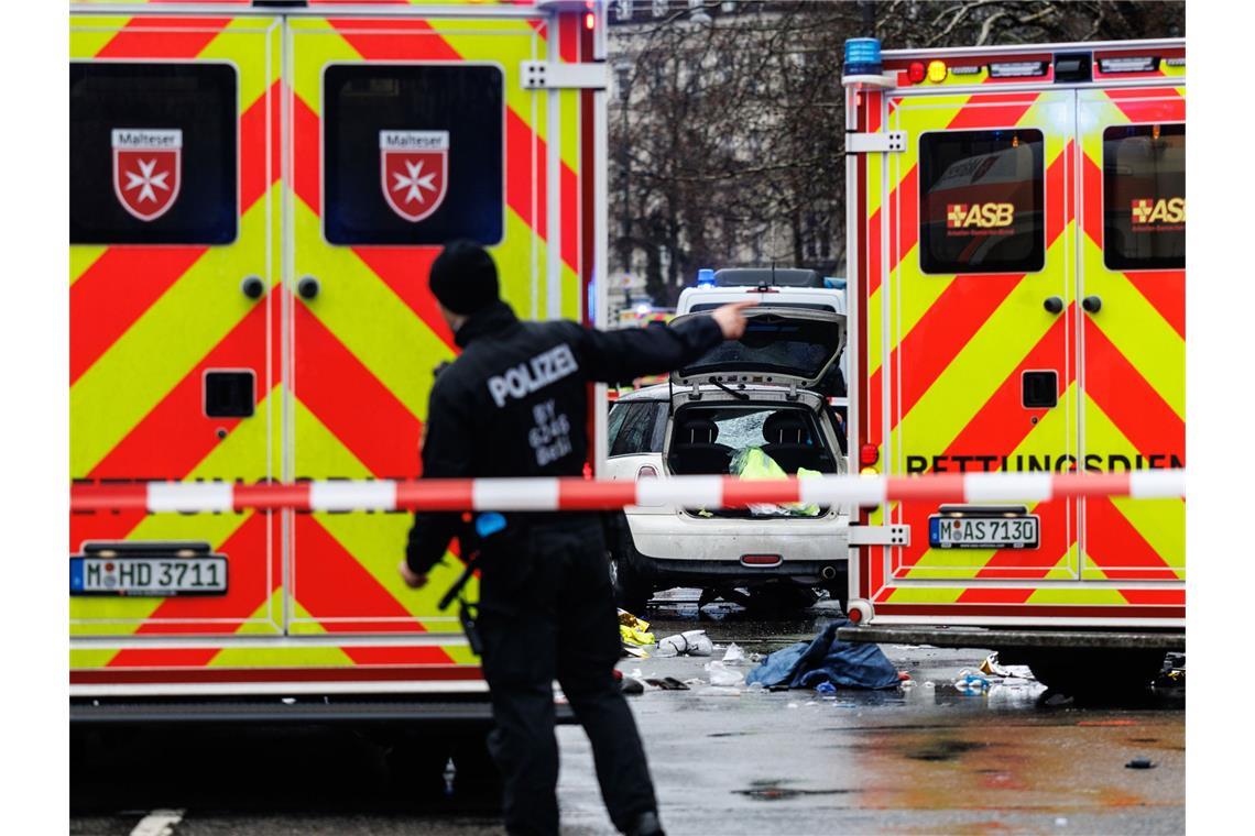 Der Bereich in der Münchner Innenstadt wurde großflächig abgesperrt.