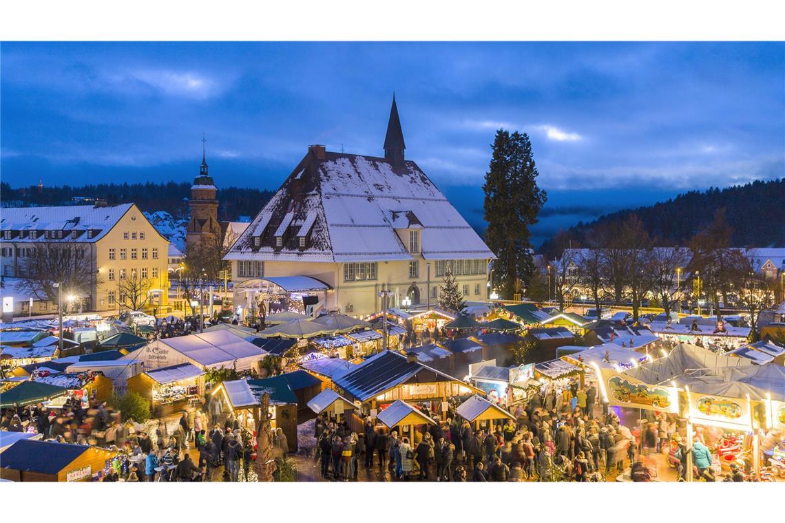 Der oberen Marktplatz des Kurortes Freudenstadt ist der größte umbaute Marktplatz des Landes.