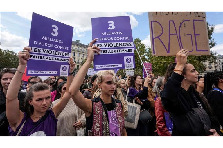 Der spektakuläre Missbrauchsprozess in Avignon hat zu frankreichweiten Demonstrationen gegen sexuelle Gewalt gegen Frauen geführt.