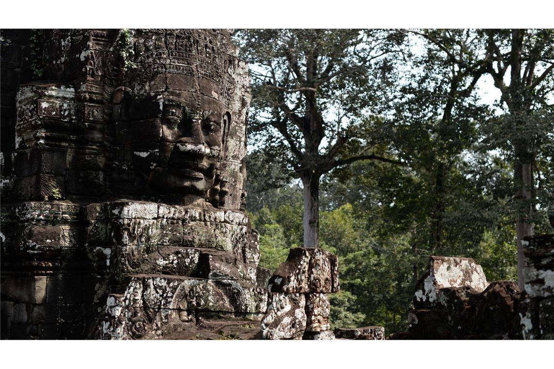 Der Tempel Bayon ist wegen seiner 200 in Stein gemeißelten lächelnden Gesichter weltberühmt. (Archivbild)