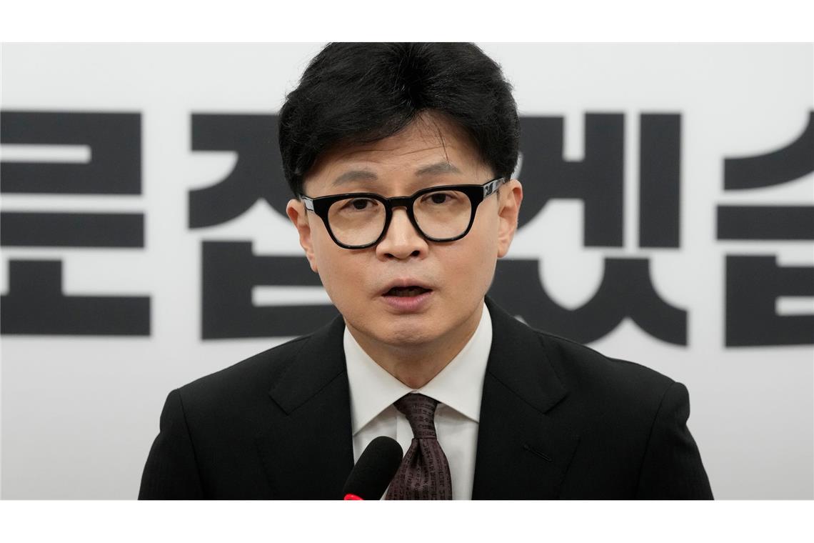 Der Vorsitzende der regierenden Volksmachtpartei Südkoreas, Han Dong-hun, ist zurückgetreten.