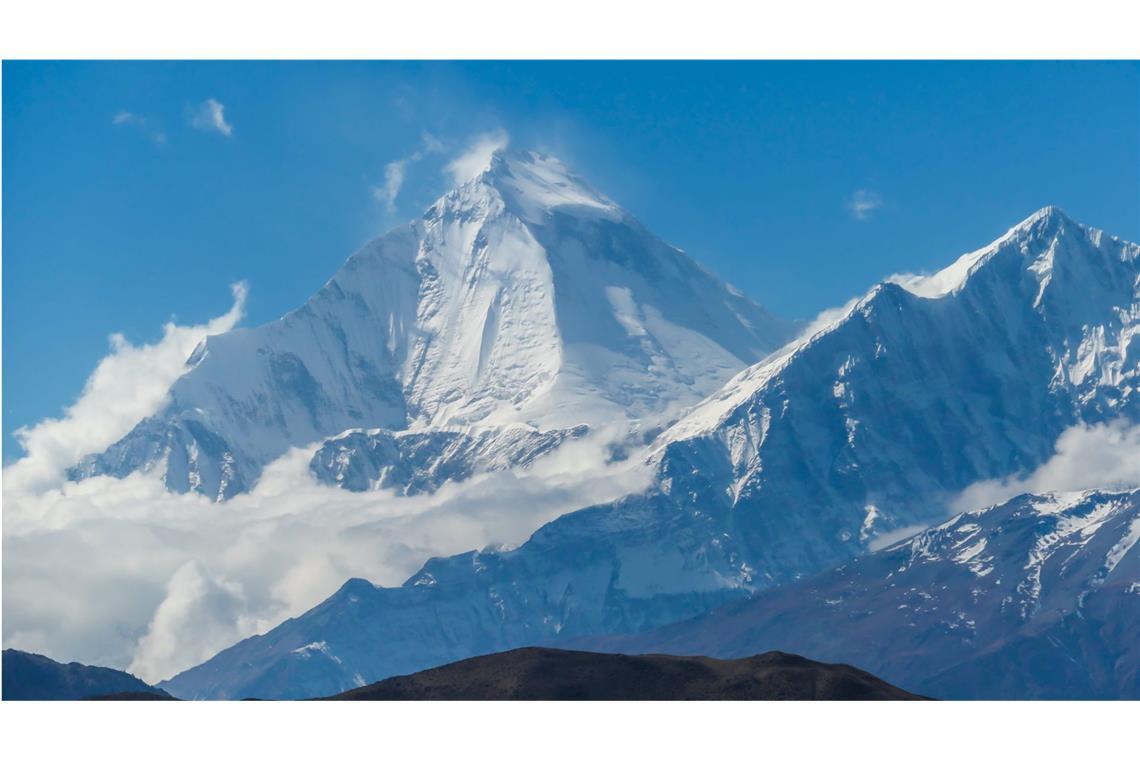 Dhaulagiri 1, der mit 8167 Metern siebthöchster Berg der Welt, wird auch „Weißer Berg“ genannt