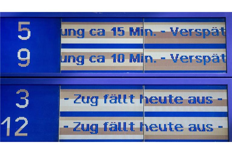 Die Bahn hinkt beim Thema Pünktlichkeit auch im November den eigenen Ansprüchen hinterher.