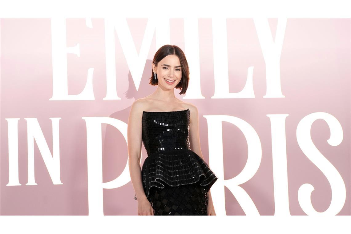 Die britische Schauspielerin Lily Collins .