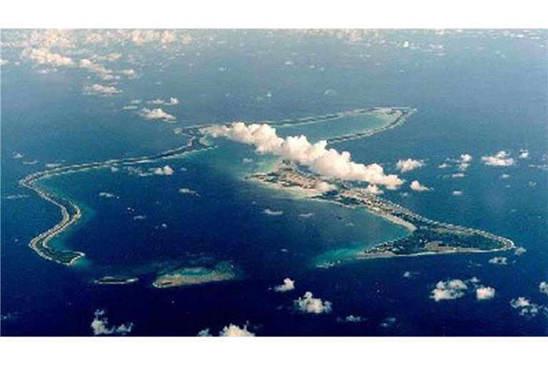 Die Chagos-Inselgruppe im Indischen Ozean