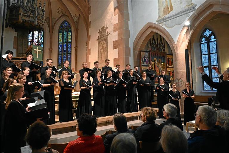 Die Darbietung des Stuttgarter Kammerchors wurde vom Publikum mit enthusiastischem Applaus bedacht. Foto: Elisabeth Klaper