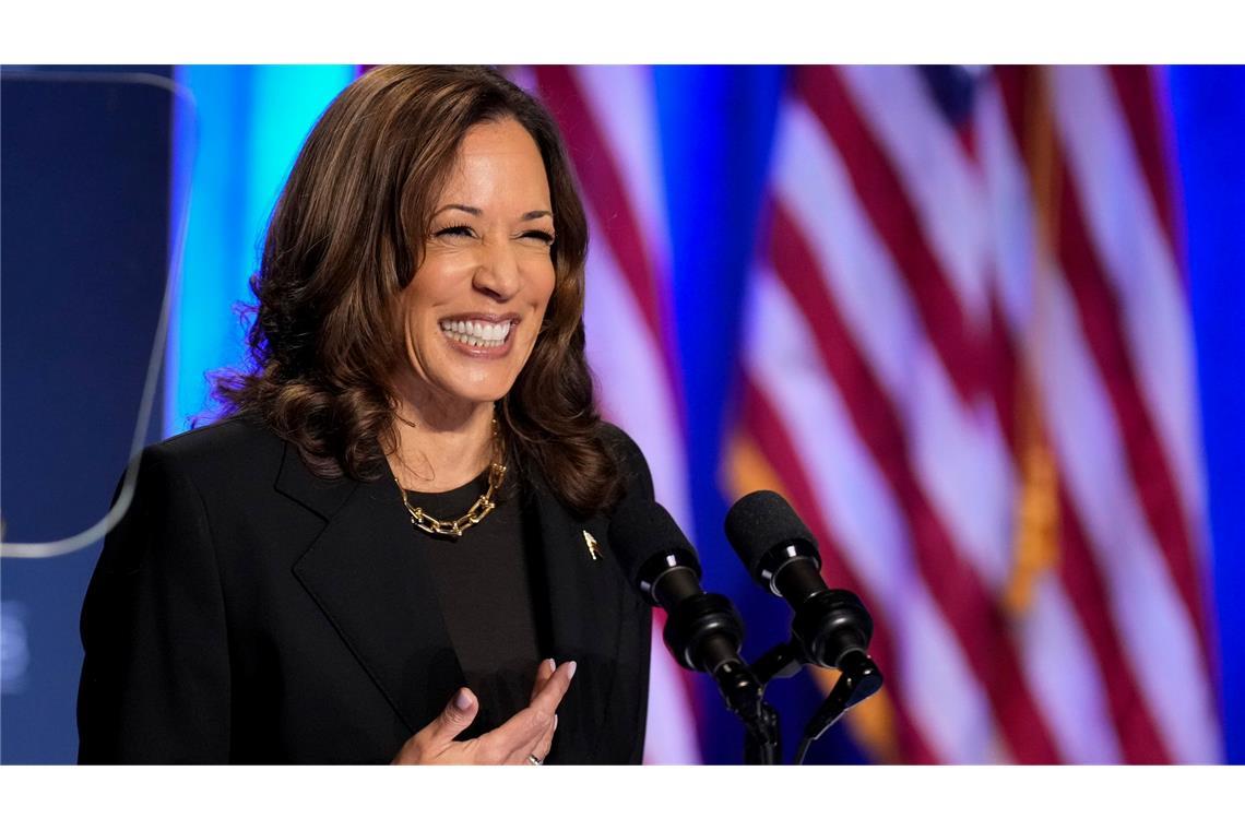 Die demokratische Präsidentschaftskandidatin Kamala Harris ist für ihre fröhliche Art bekannt. (Archivbild)